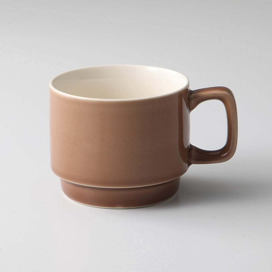 ココア スタックコーヒーカップ [ マグ・スープカップ ] 11.3x8.4x7cm 250cc
