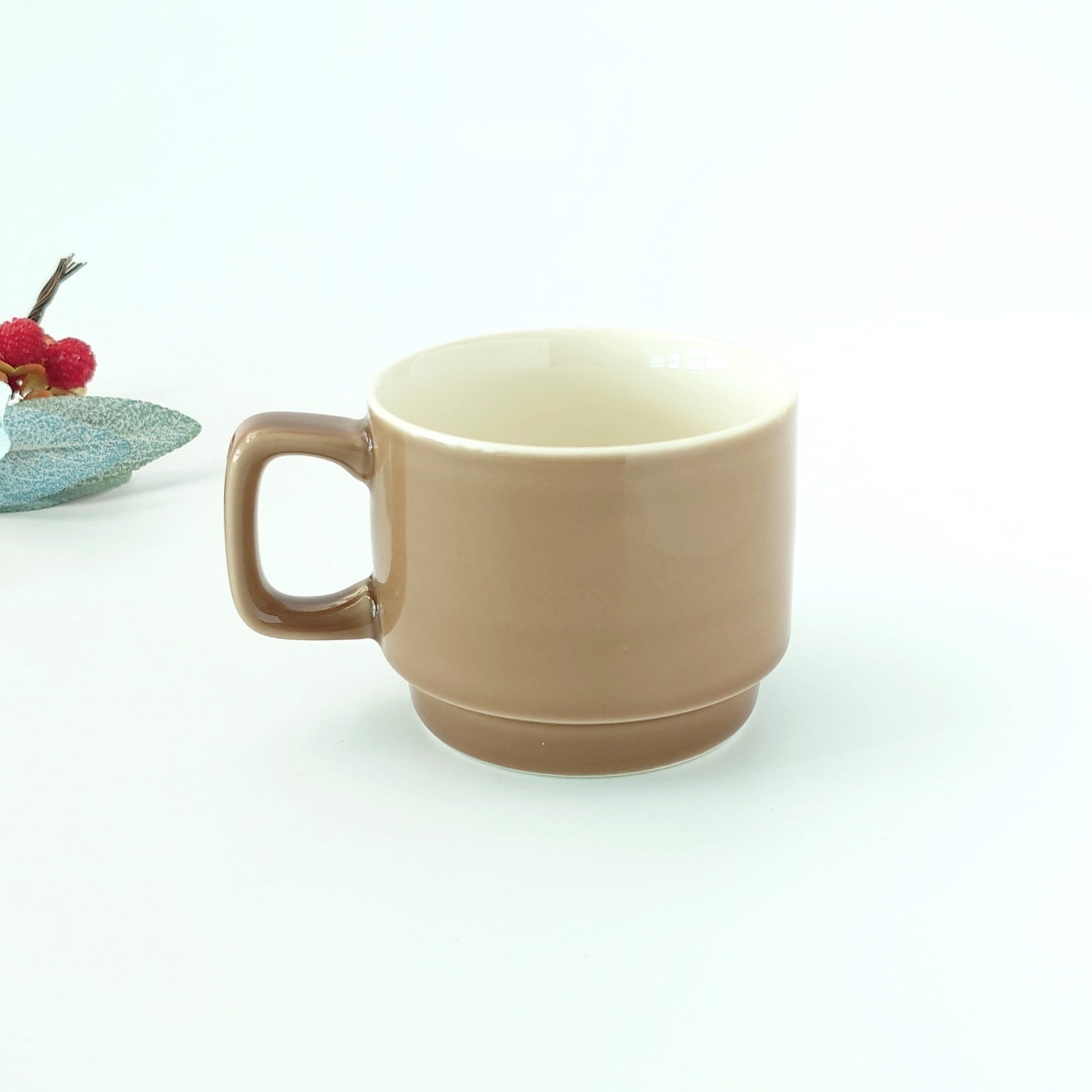 ココア スタックコーヒーカップ [ マグ・スープカップ ] 11.3x8.4x7cm 250cc