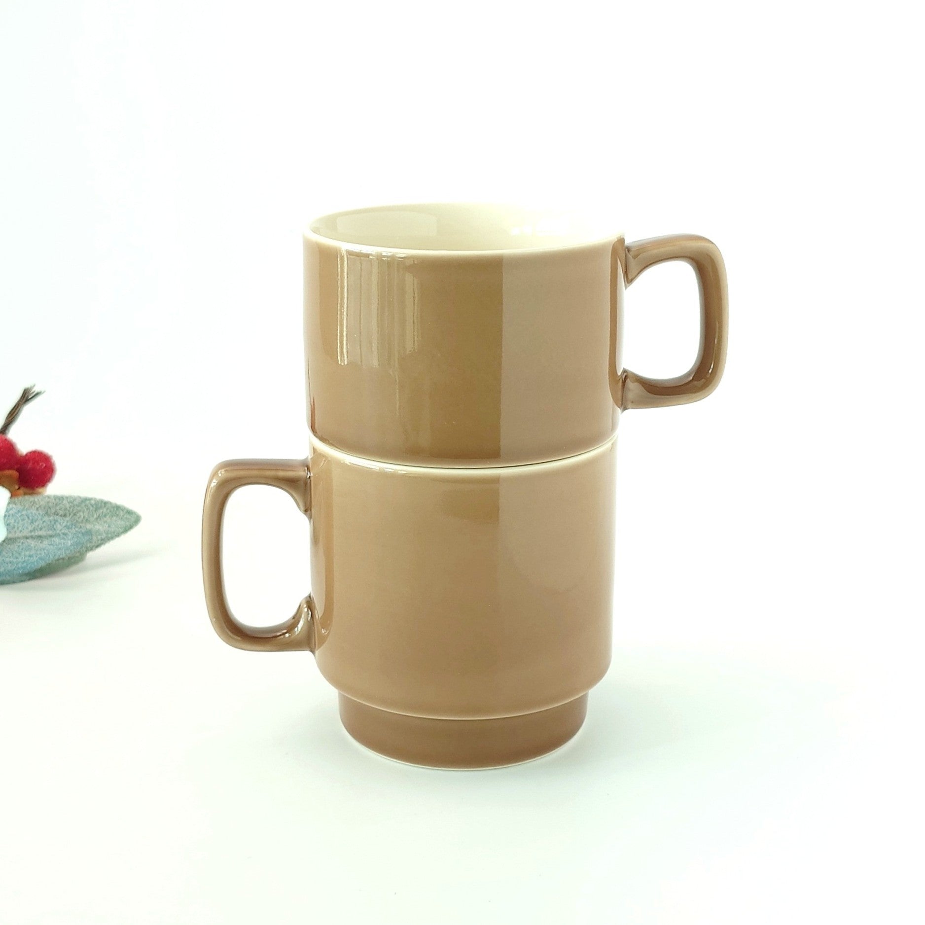 ココア スタックコーヒーカップ [ マグ・スープカップ ] 11.3x8.4x7cm 250cc