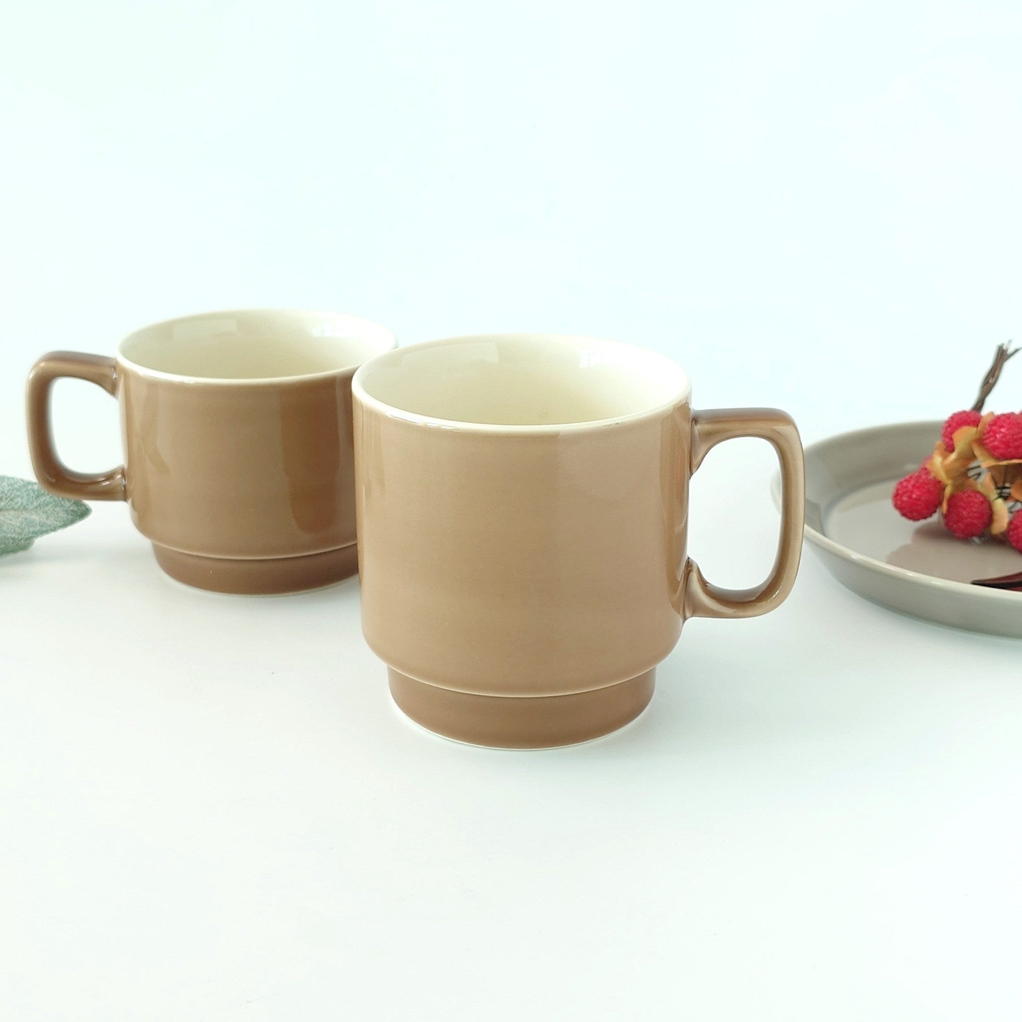 ココア スタックマグカップ [ マグ・スープカップ ] 11.3x8.4x8.7cm 300cc