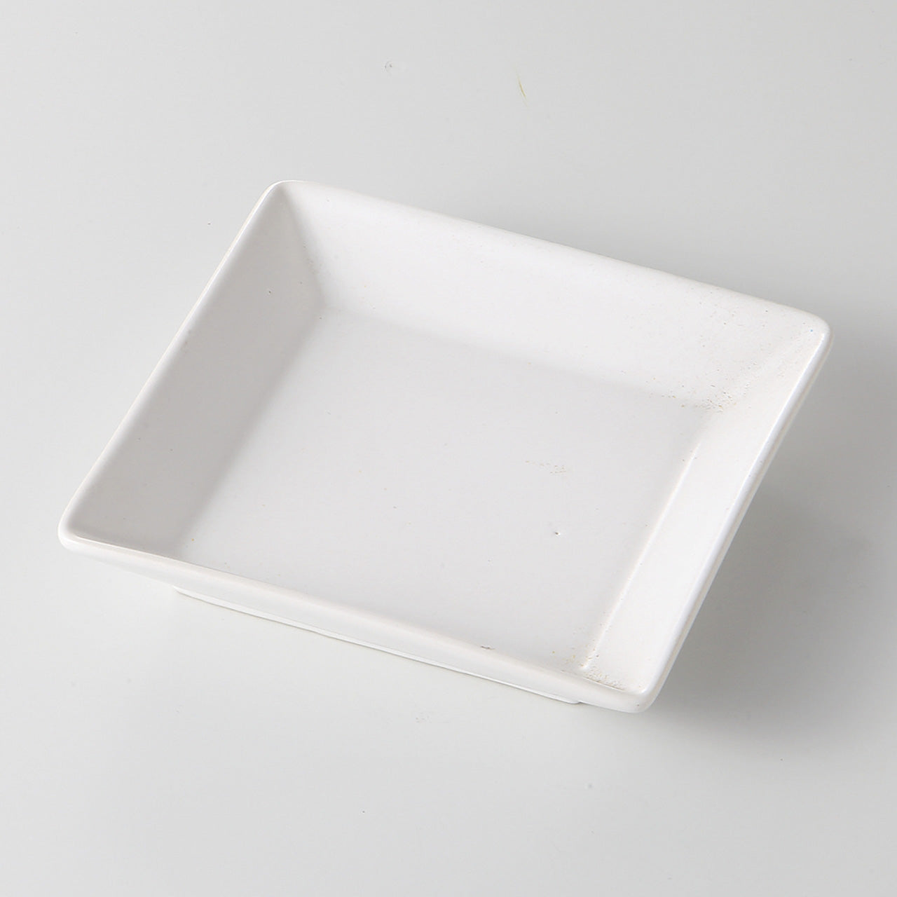 ナチュラル白 正角皿(小) 12×2.1cm
