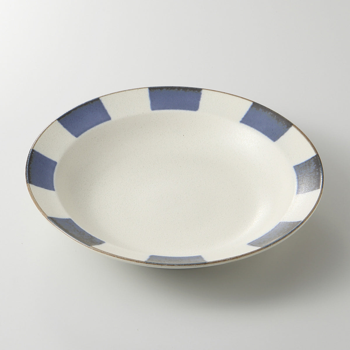 ネイビー十草 7.0リム深皿 21.5×4.1cm