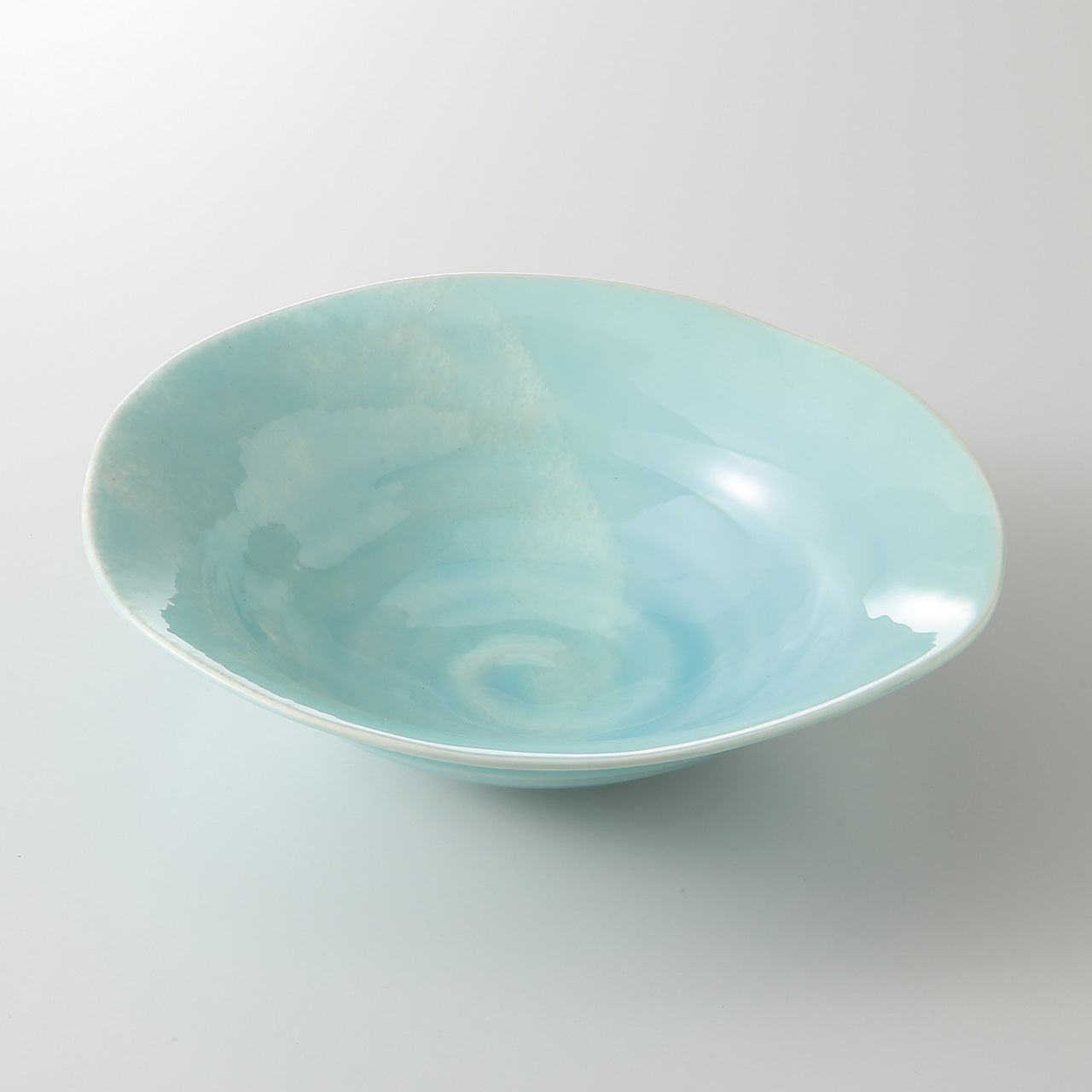 ビュルブルー ゆらぎ浅鉢 19.5×5.9cm