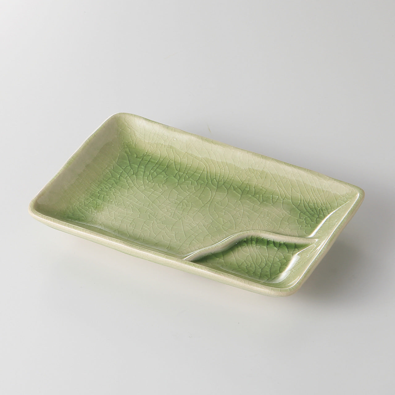 ヒワ 6寸仕切皿 17×11.2×2.5cm