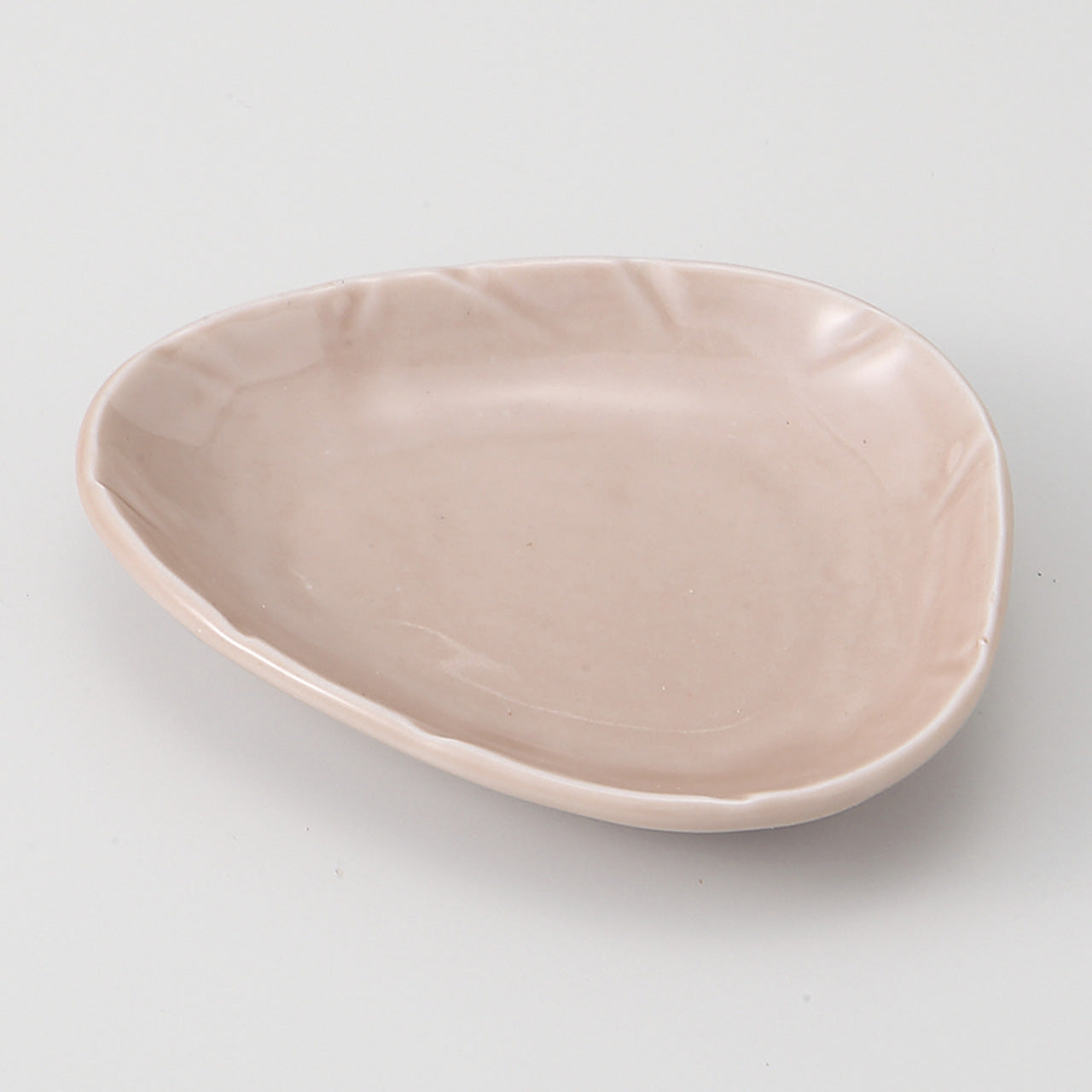 ピンク おにぎり小皿 10.5×8.6cm