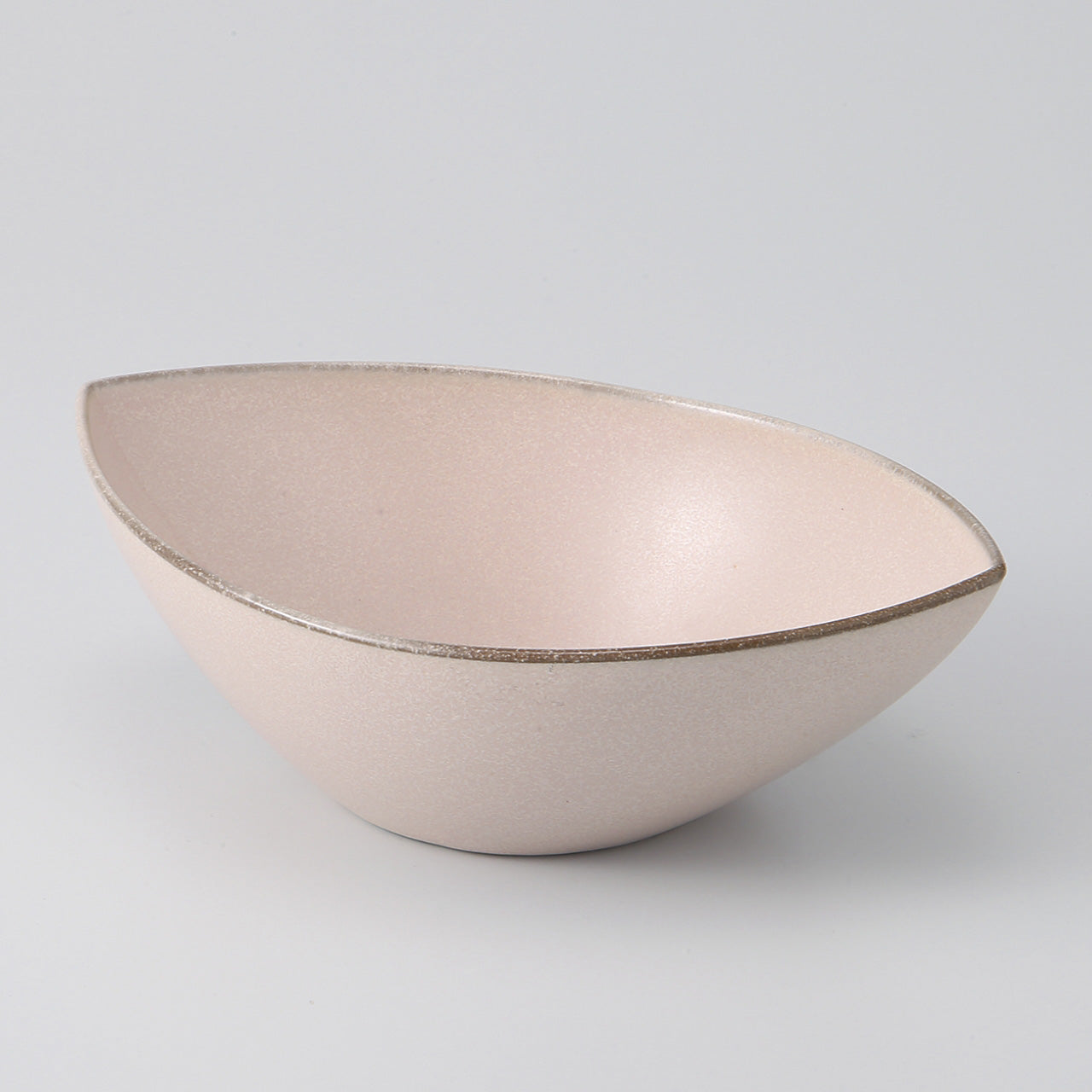ピンク 楕円鉢 18.5×13cm