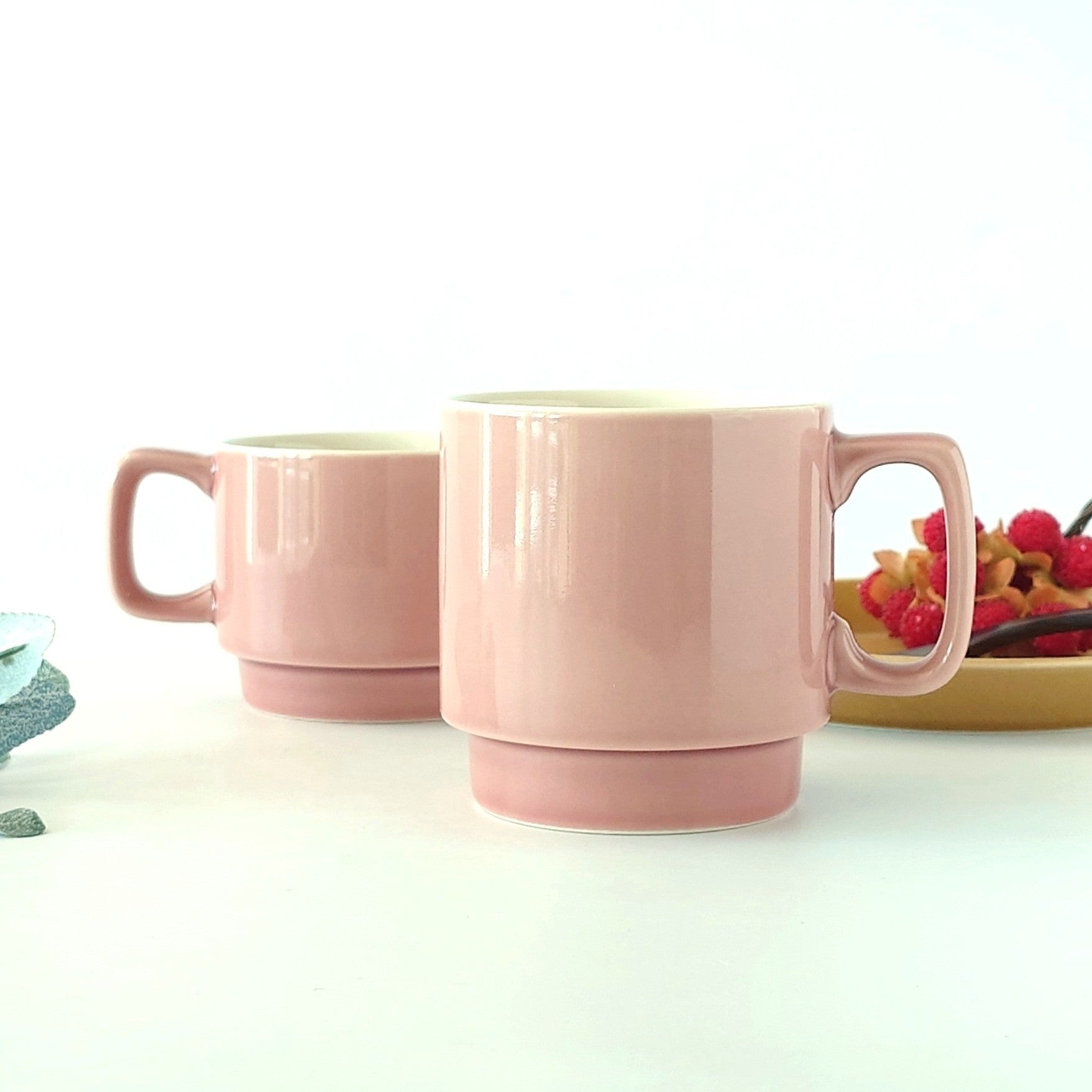 ピンク スタックコーヒーカップ [ マグ・スープカップ ] 11.3x8.4x7cm 250cc