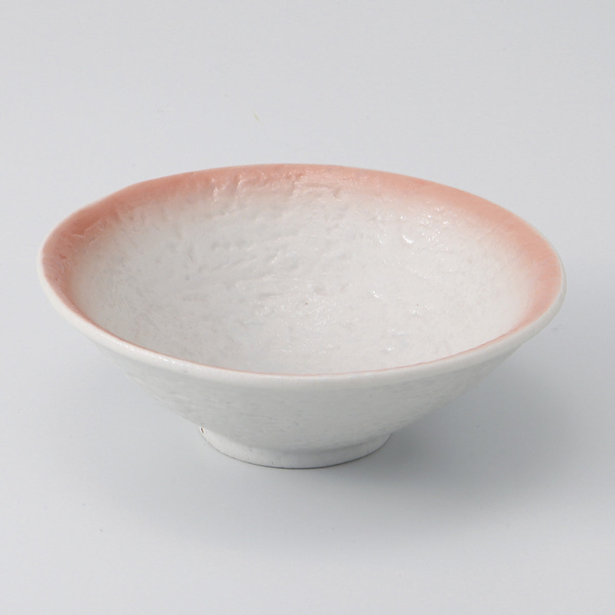 ピンク吹 平小鉢 12.8×4.3cm