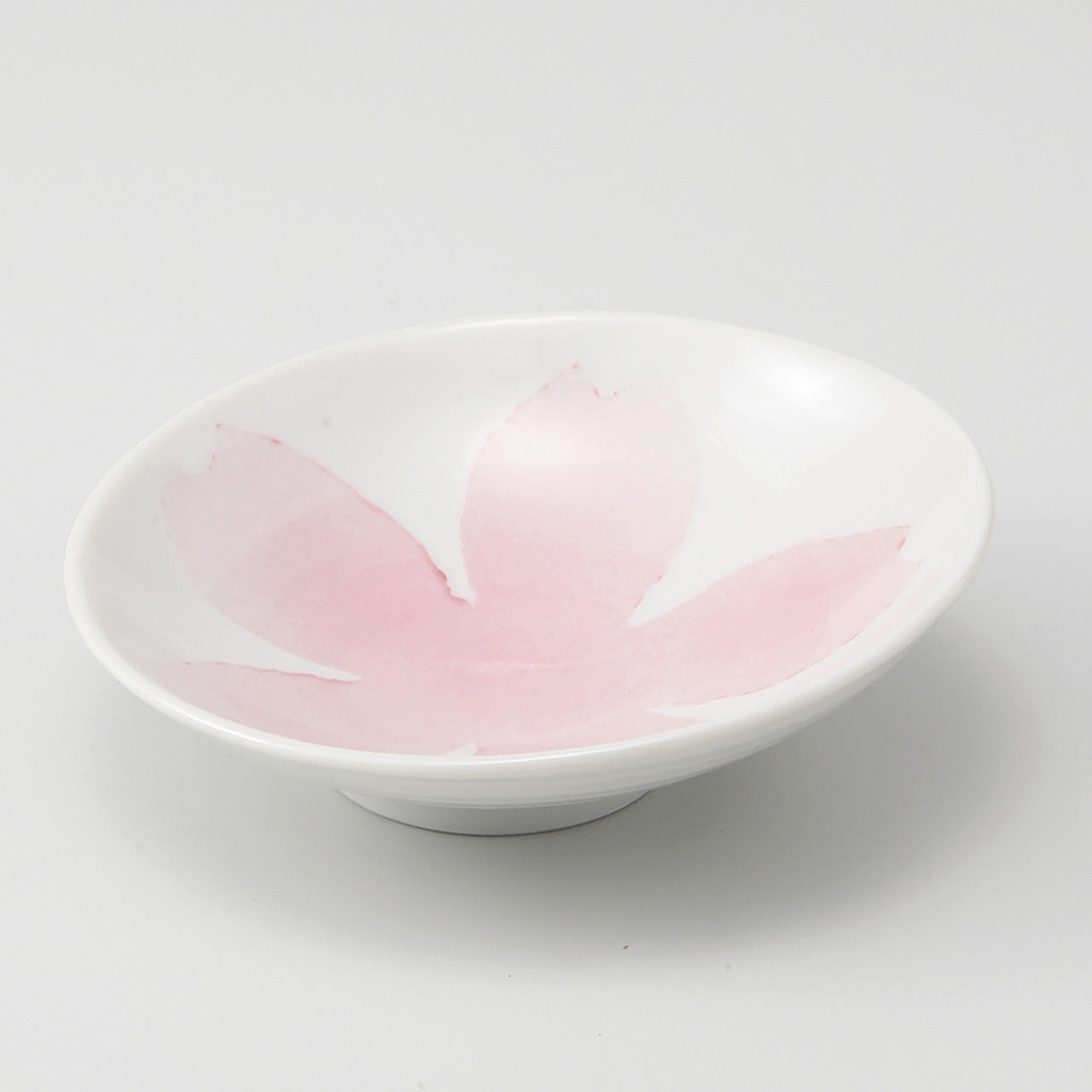 ピンク吹桜 楕円小鉢 12.3×3.8cm