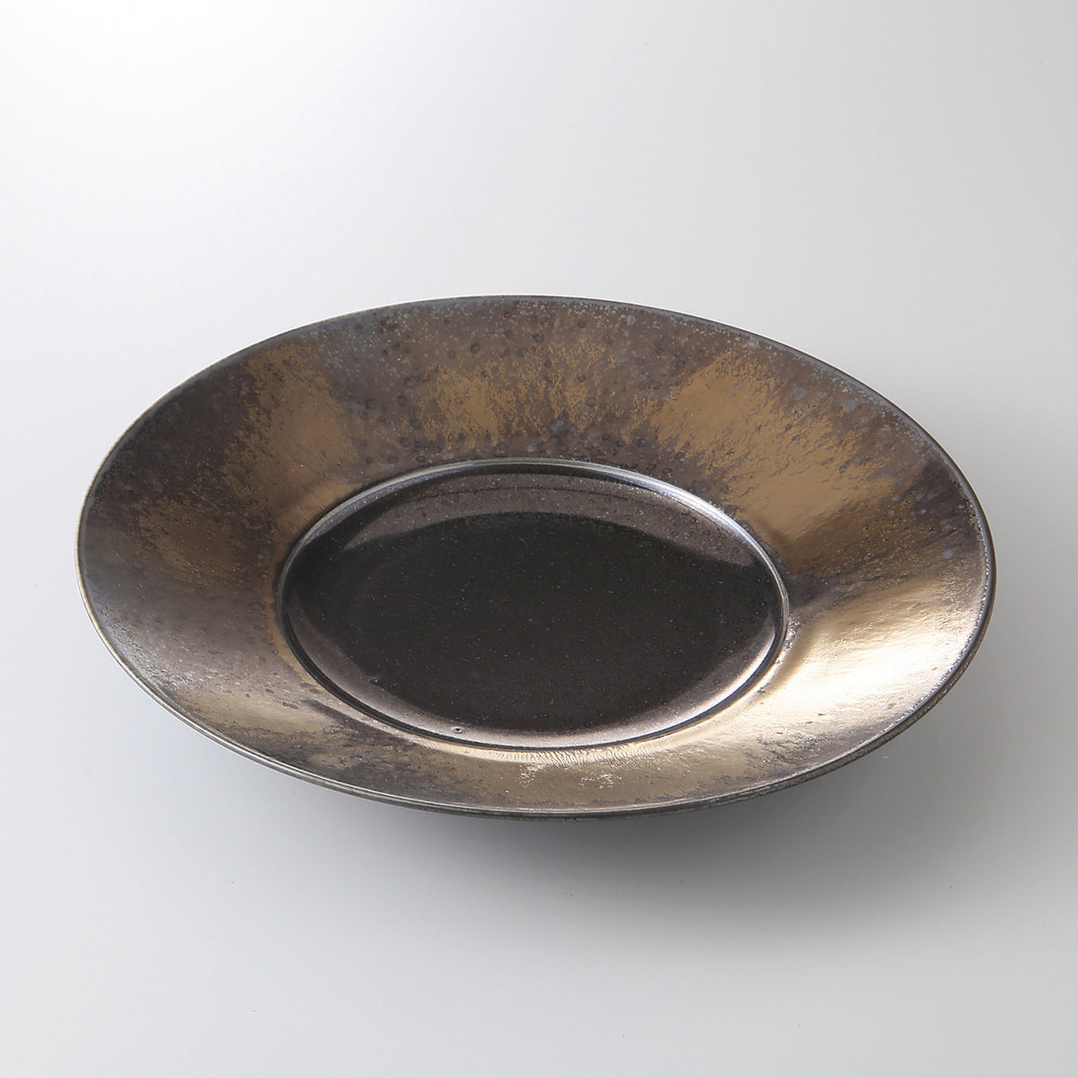 フイユドール リム皿(中) 24.6×3.4cm