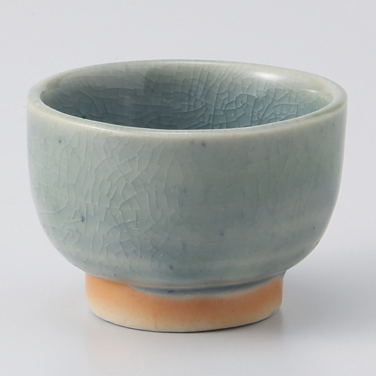 ブルー貫入 丸千代口 5.3×3.7cm