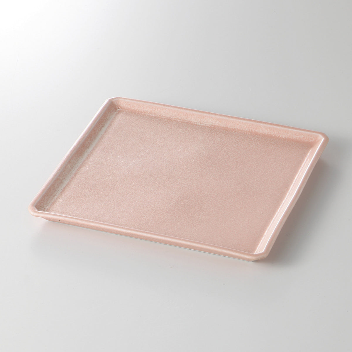 ベビーピンク スクエアプレートL 20×20×1.5cm