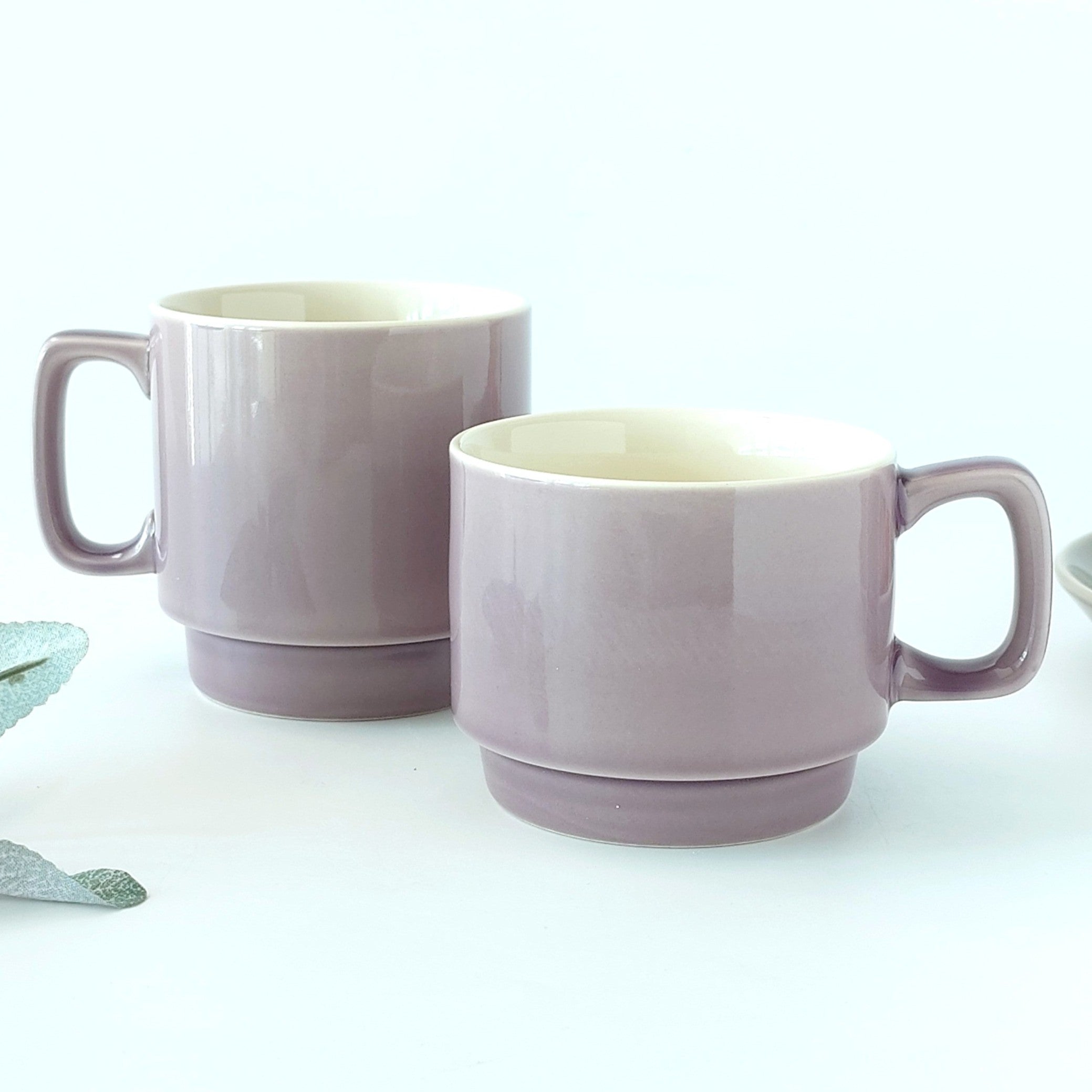 ムラサキ スタックコーヒーカップ [ マグ・スープカップ ] 11.3x8.4x7cm 250cc