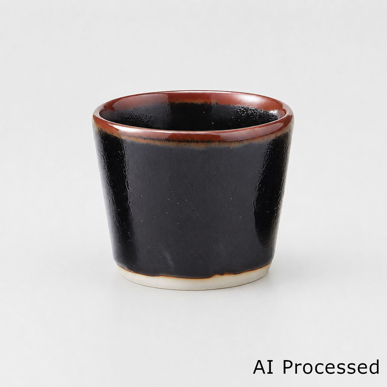 ゆず天目 小皿 9.2×1.3cm