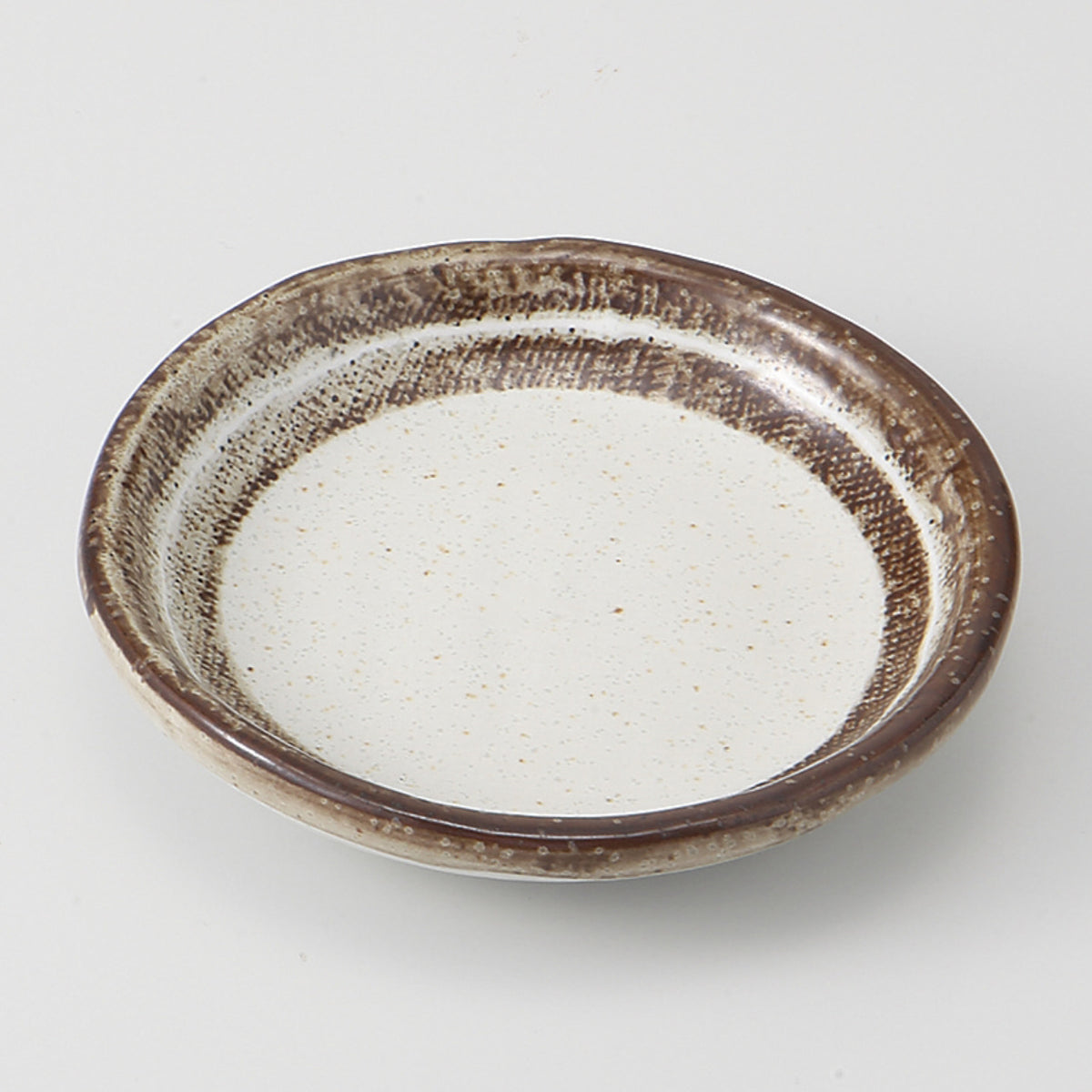 一珍錆刷毛 玉渕2.5寸皿 8.6×2cm