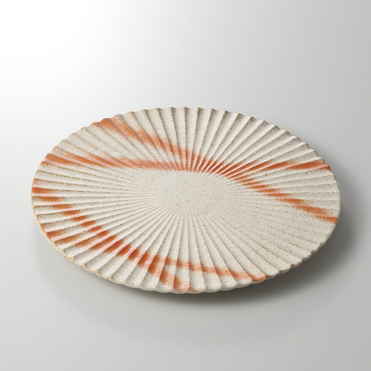 火だすき 菊鎬丸皿(大) 24.3×1.7cm