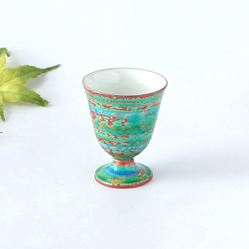 京三彩 馬上杯 [ 酒器・徳利・ぐい吞み ] 5.5×6.8cm
