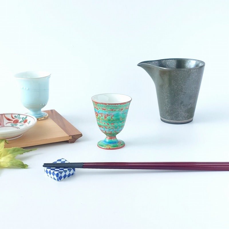京三彩 馬上杯 [ 酒器・徳利・ぐい吞み ] 5.5×6.8cm