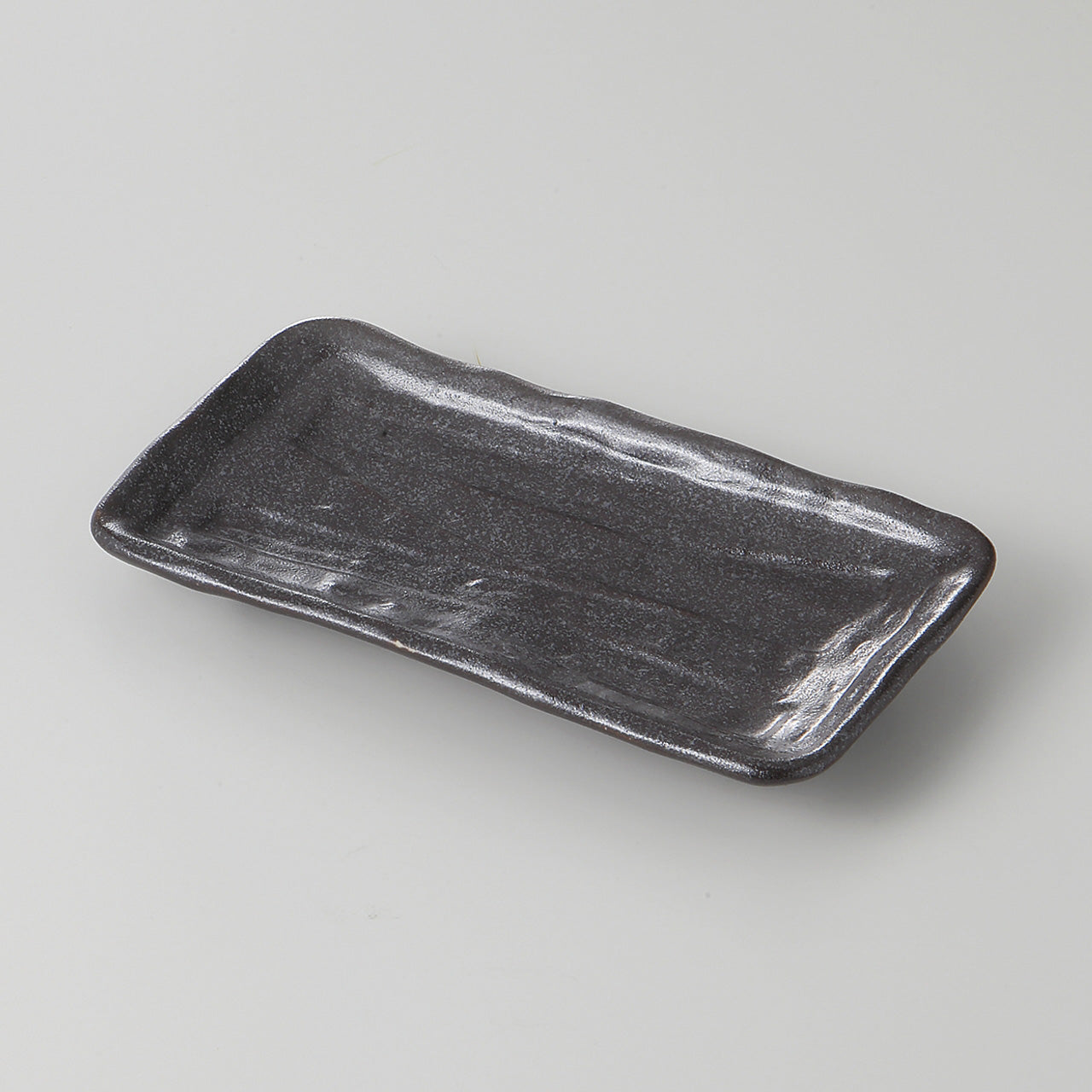 銀彩 削ぎ串皿 18.5×9.5×2cm