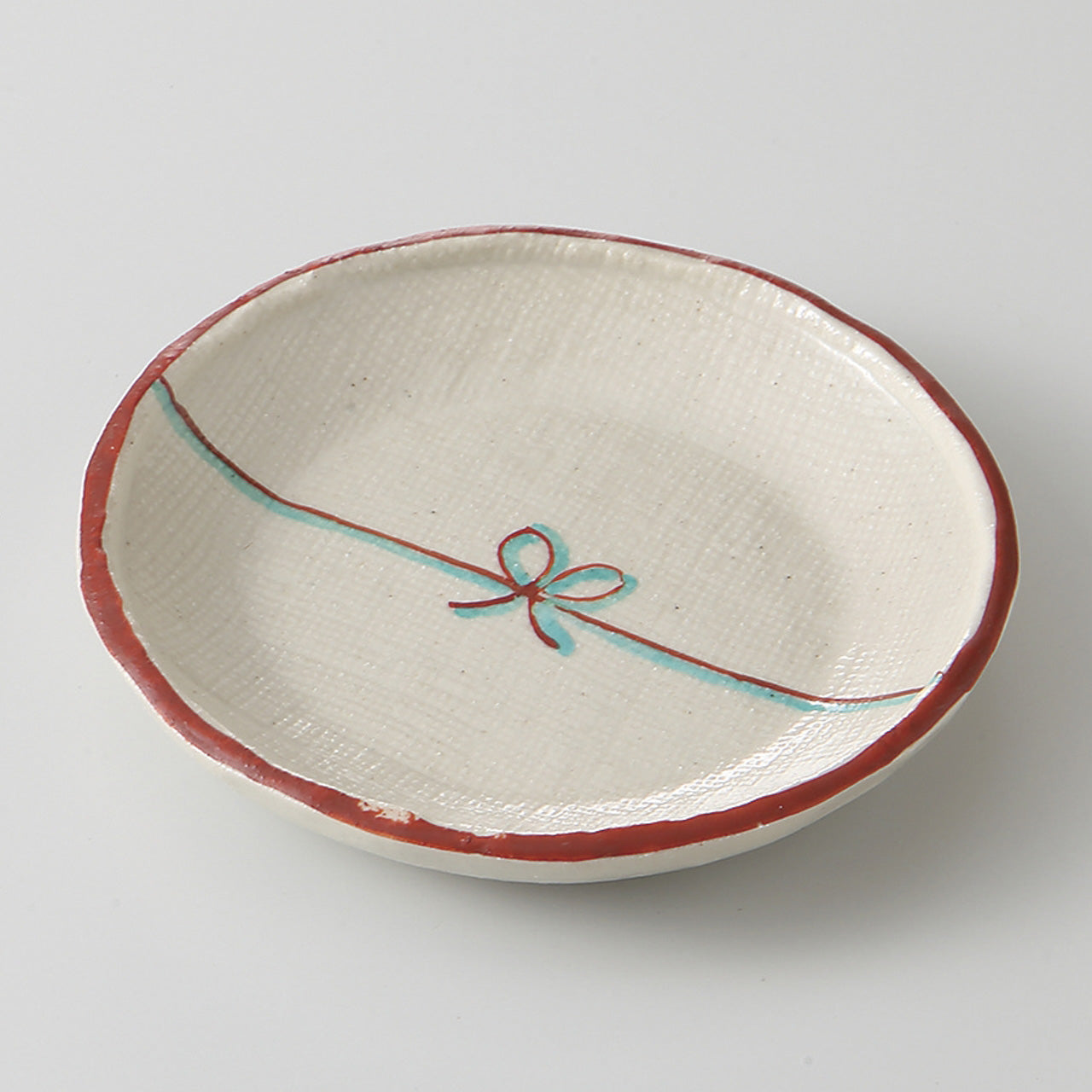 結び 丸小皿 10.8×1.5cm
