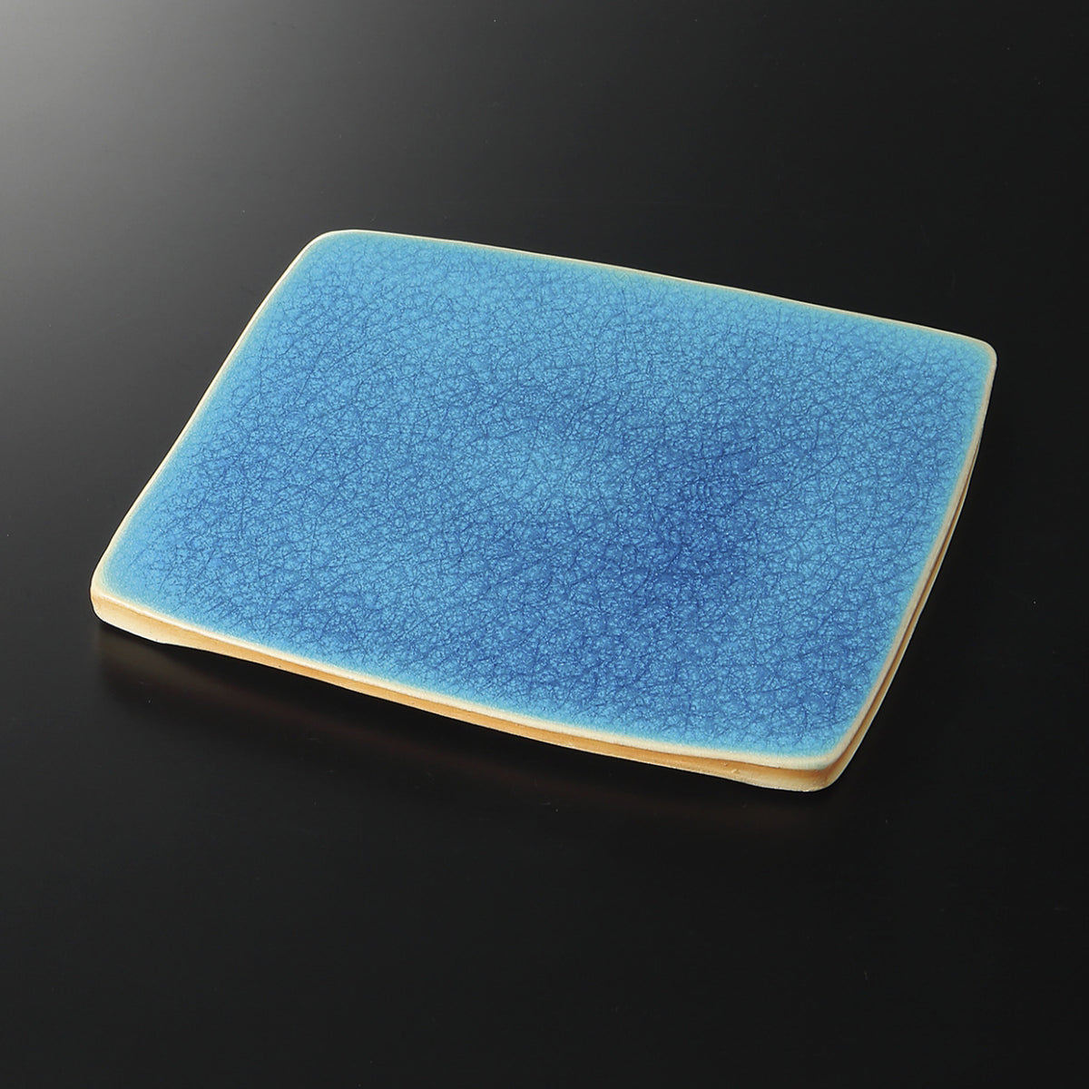 湖水 角皿 21×20.5×1.2cm