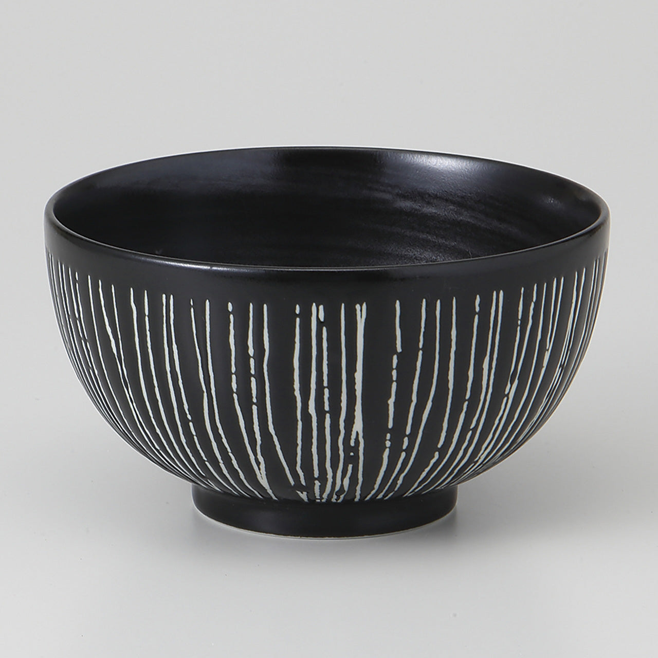 黒彫十草 茶漬碗 13.1×7.3cm