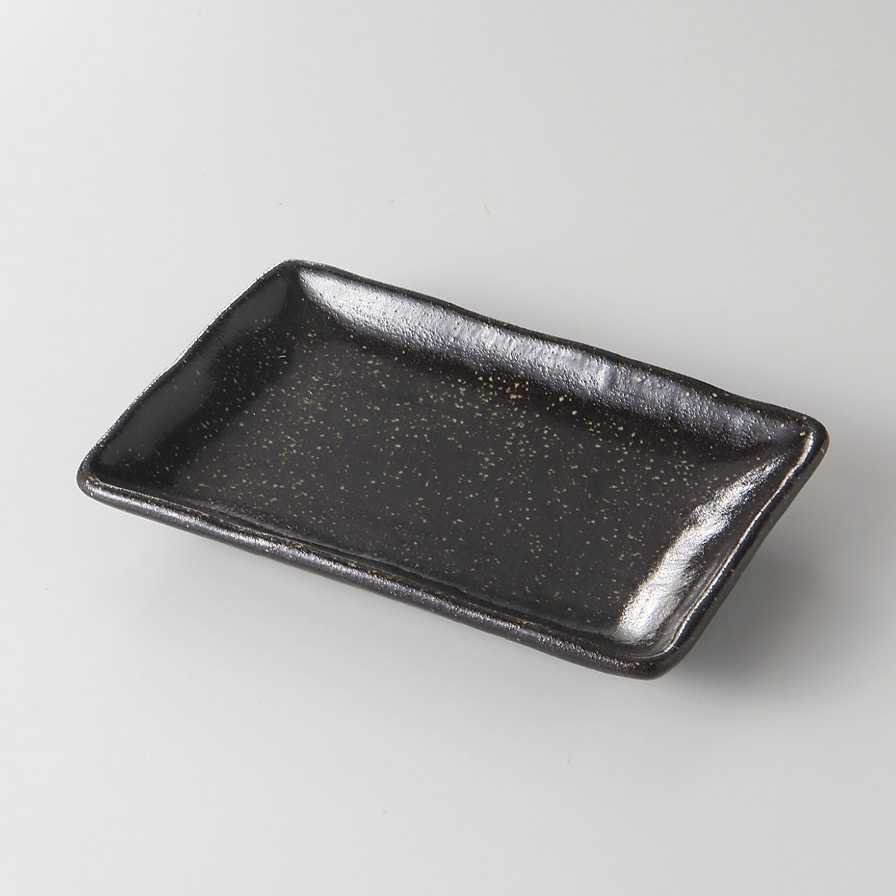 黒梨地 6寸長角皿 17.5×11.5×2.6cm