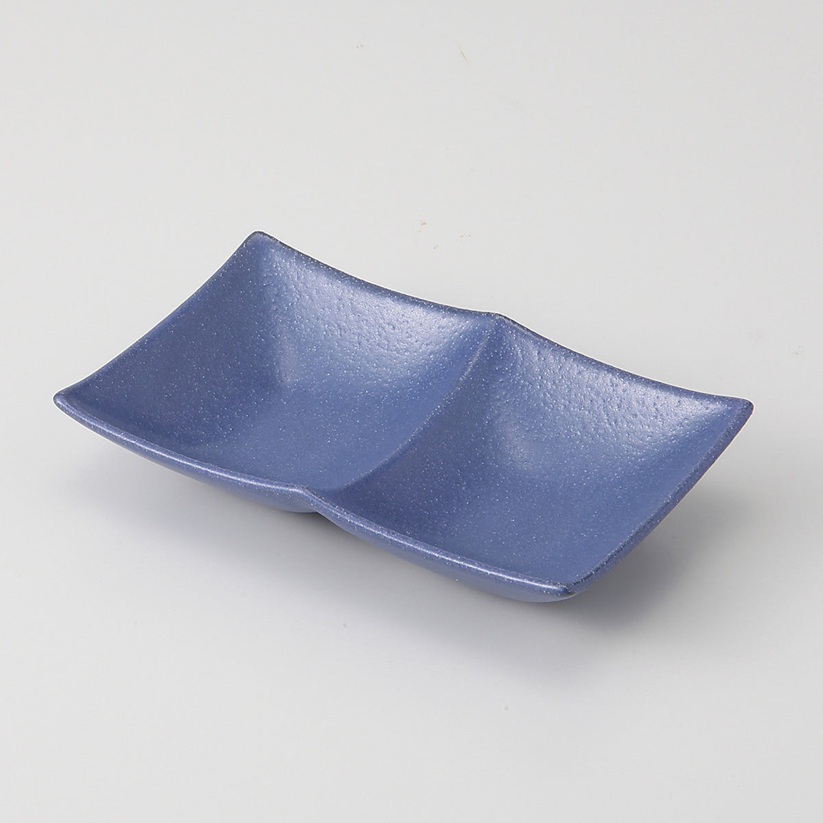 紺 仕切皿 14×8.6×3.8cm