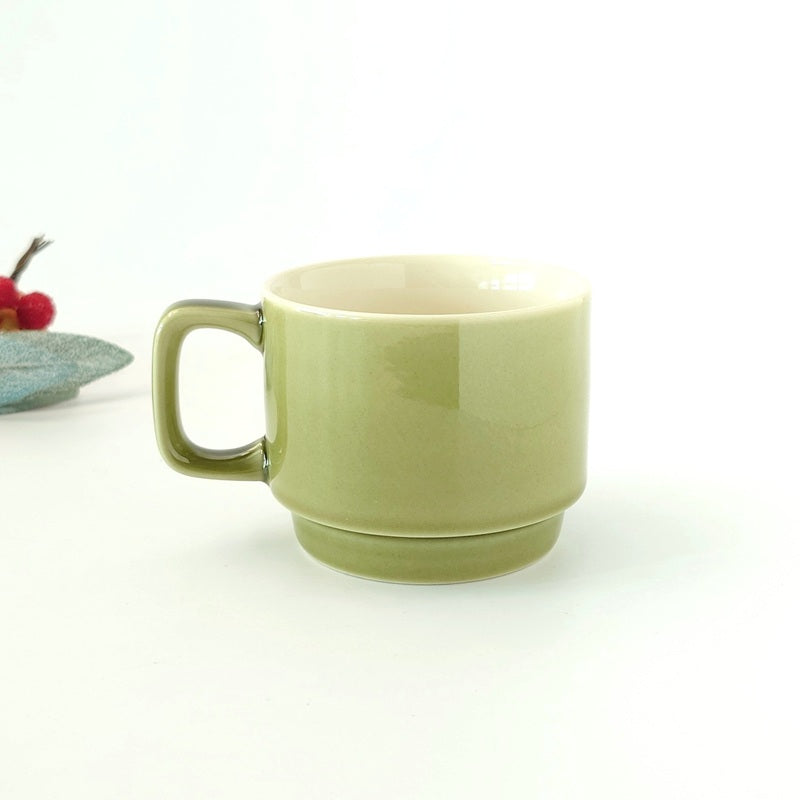 若草オリベ スタックコーヒーカップ [ マグ・スープカップ ] 11.3x8.4x7cm 250cc