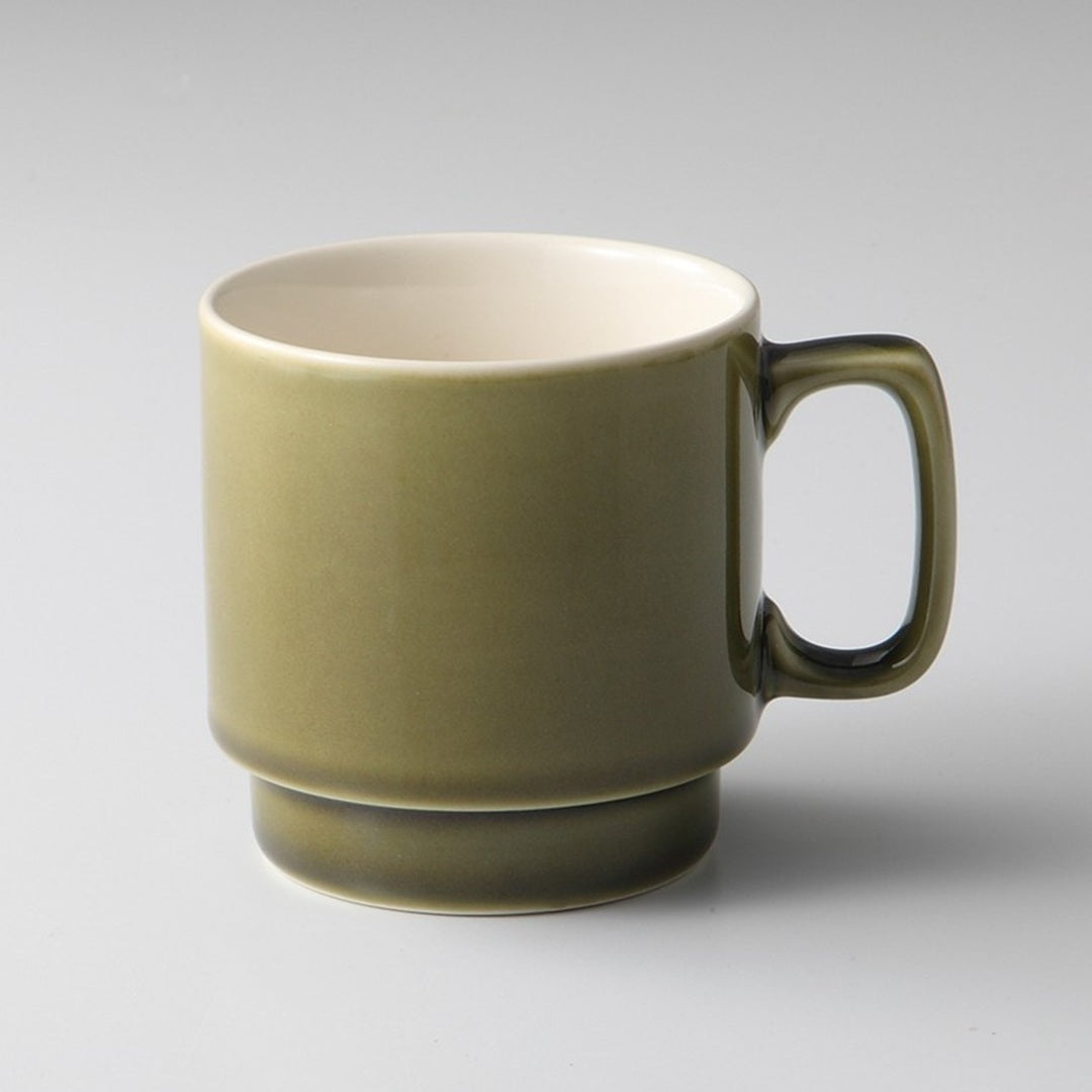 若草オリベ スタックマグカップ [ マグ・スープカップ ] 11.3x8.4x8.7cm 300cc