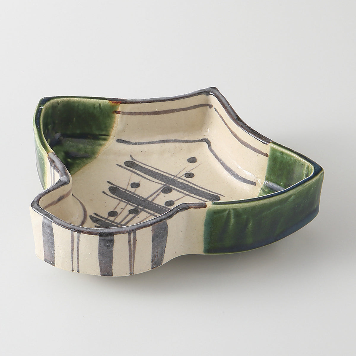 織部 鳥型向付 17×15.5×4.5cm