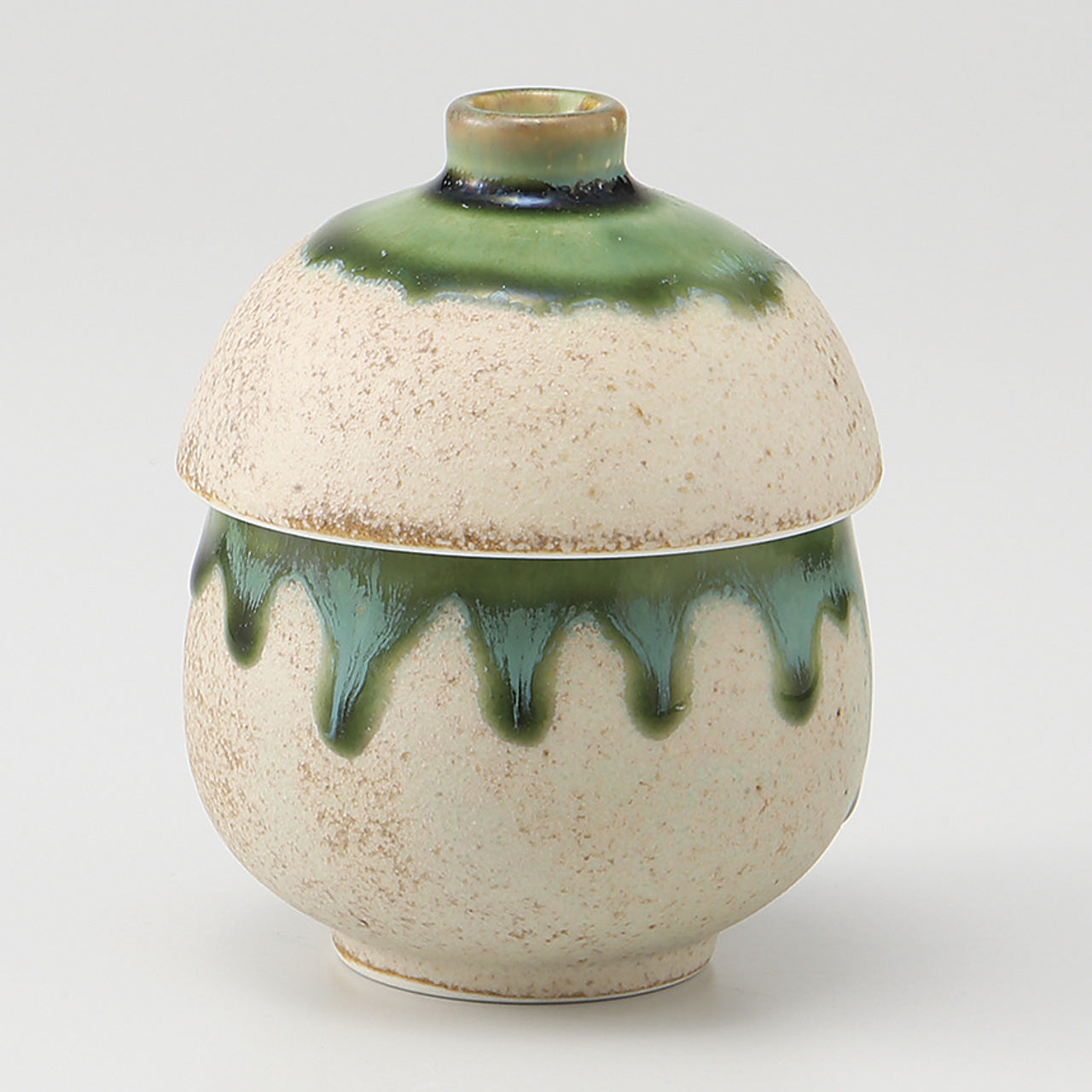 織部流し むし碗 7.5×9.3cm