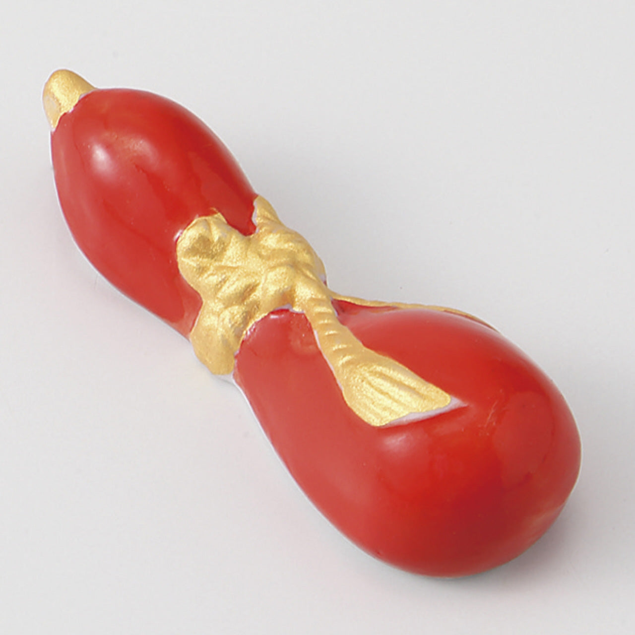 赤 瓢型箸置 6×2×1.5cm