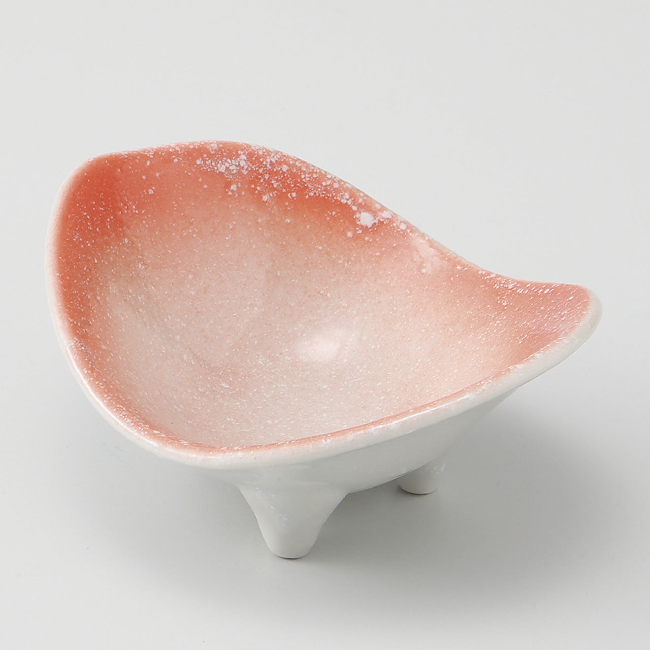 淡雪オレンジ吹 石庭小鉢 14.5×12×5.5cm