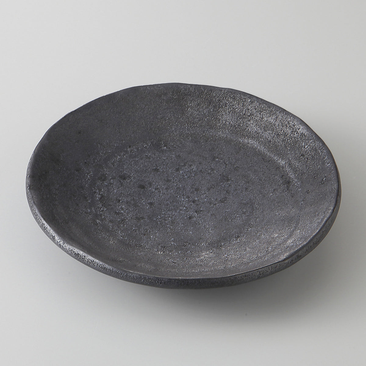炭窯変 手捻り5.0皿 16.8×2.7cm