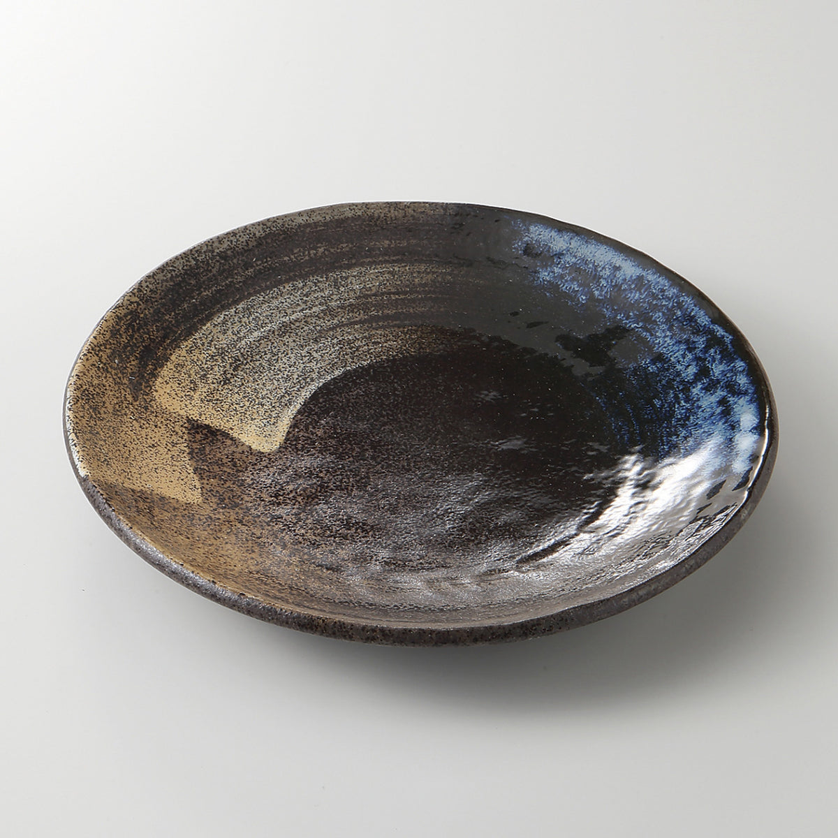 唐津刷毛目 手びねり8.0皿 24.2×3.5cm