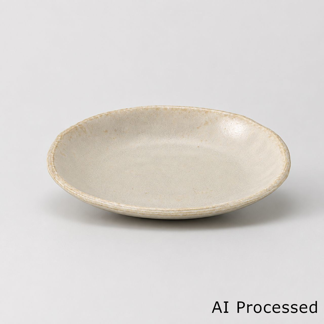 白均窯 楕円小皿 11×9.3×1.8cm