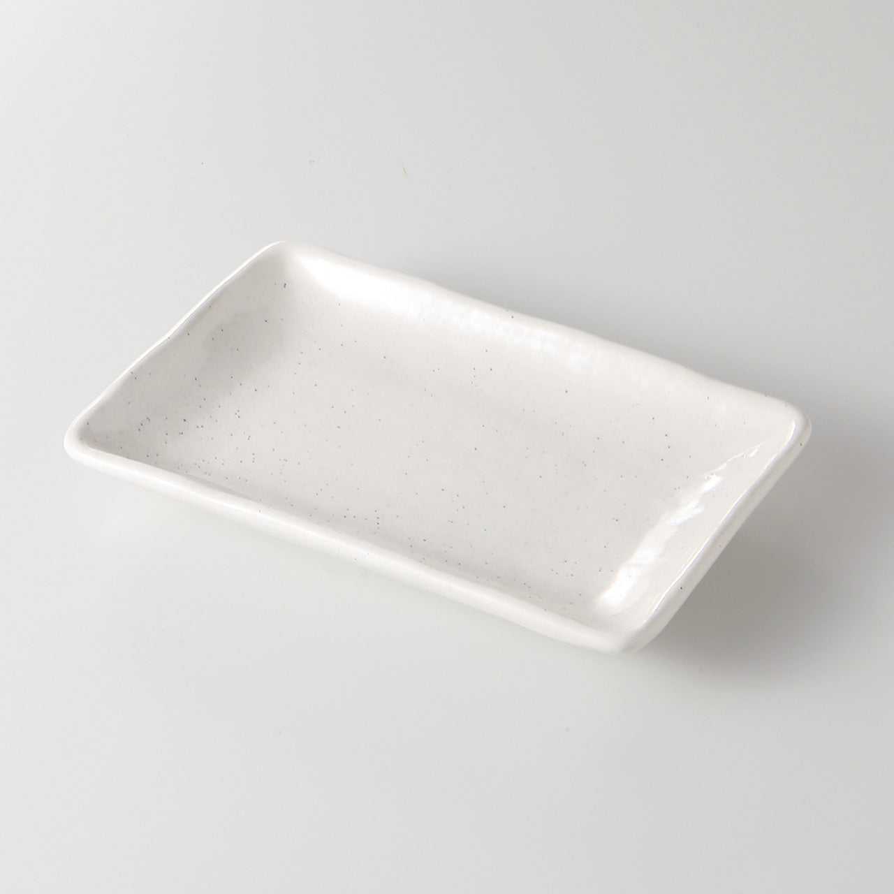 白粉引 6寸長角皿 17.5×11.5×2.6cm