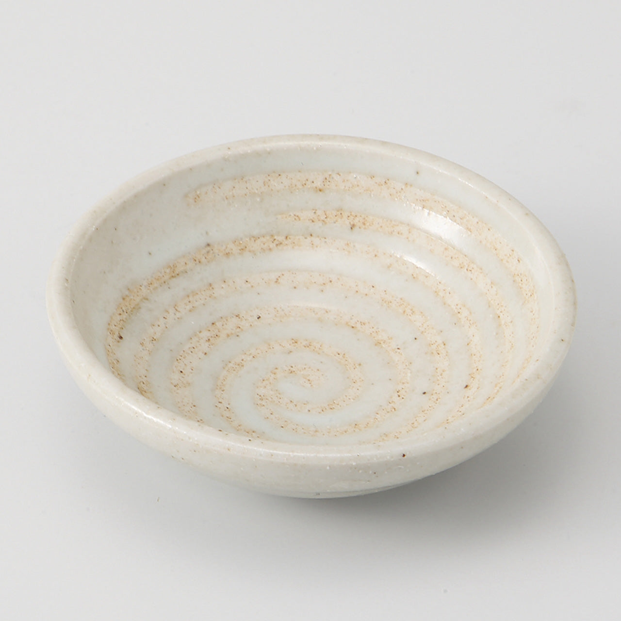 粉引うず 3寸皿 8.2×2.5cm