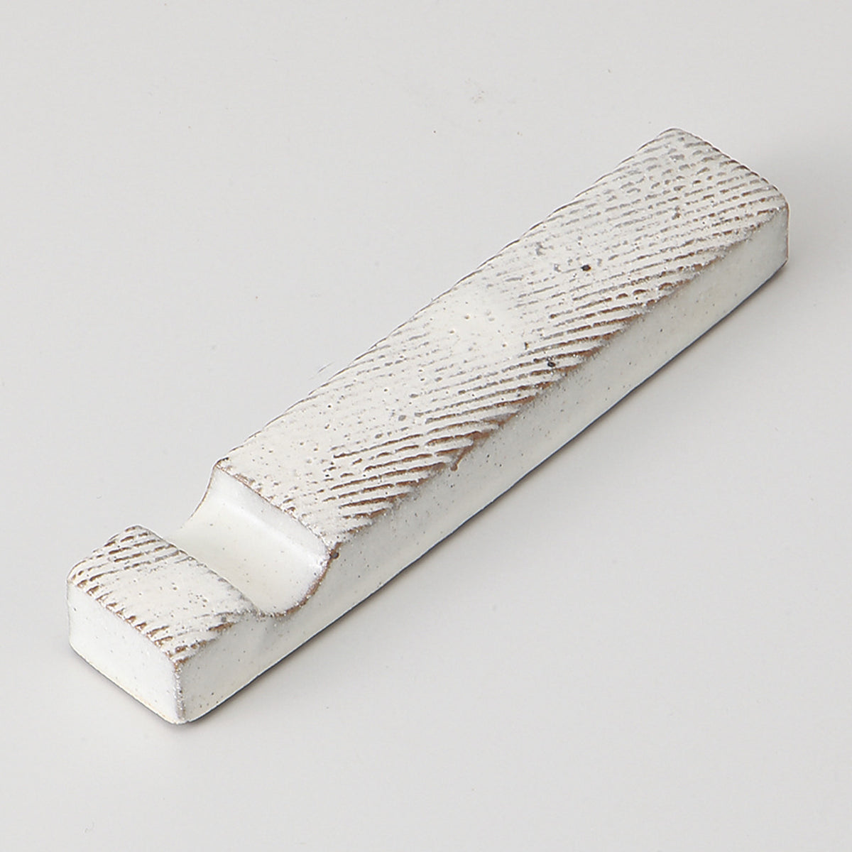 粉引櫛目 カトラリーレスト 11.8×2×1.3cm