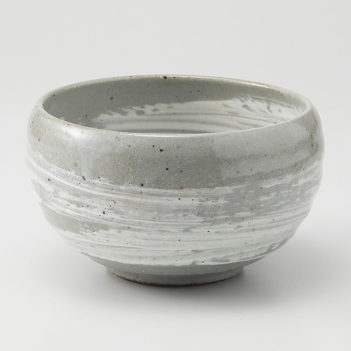 粉引刷毛目 4.5寸粥碗 13.5×8.5cm
