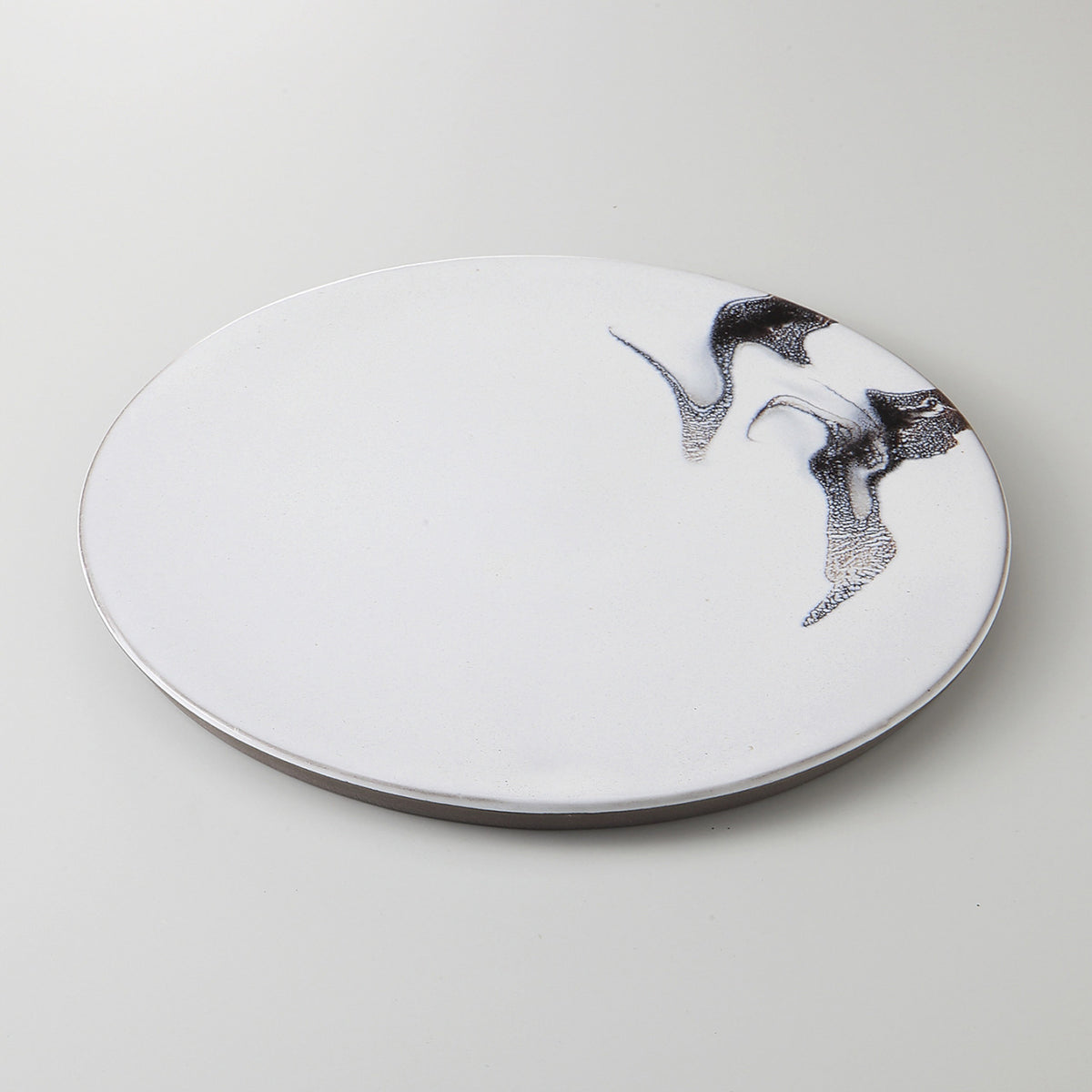 墨流し 丸皿 25×1.3cm