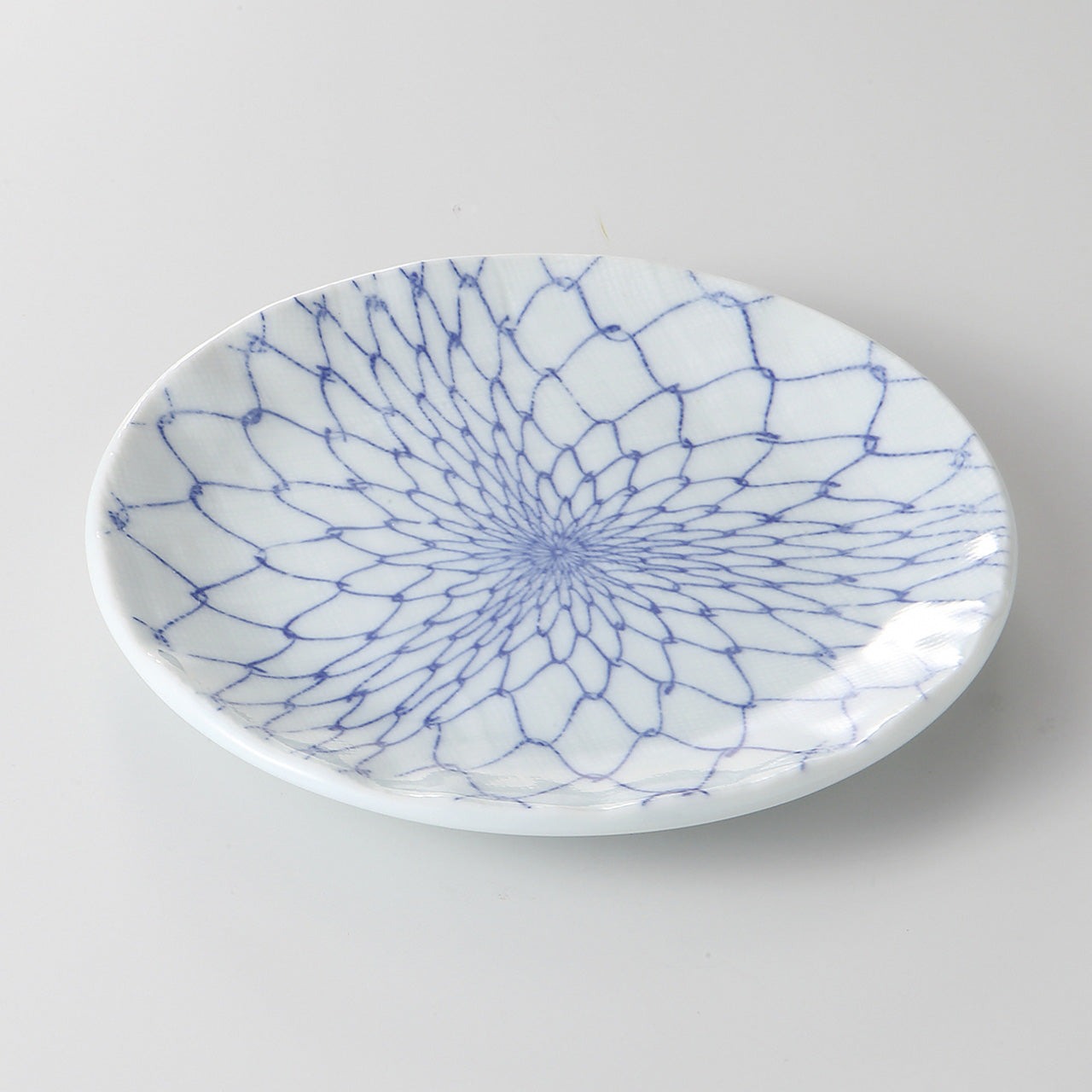 網代 カヤ目5.0皿 16.3×1.9cm