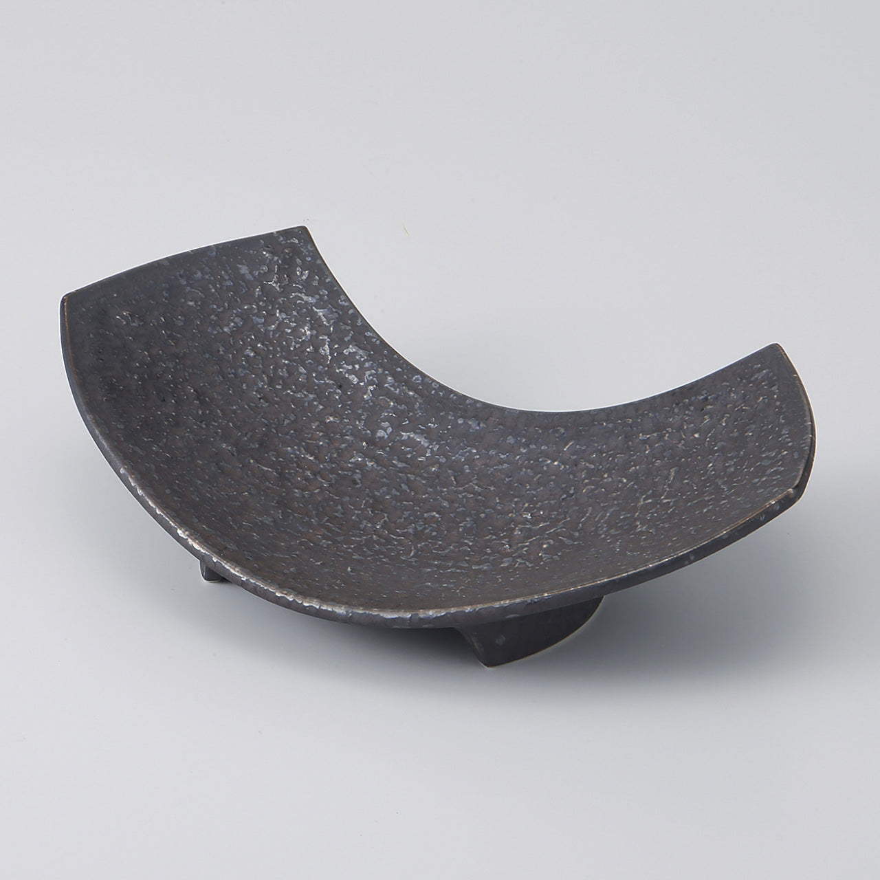 熔岩流 砂目両上り向付 20.4×14cm