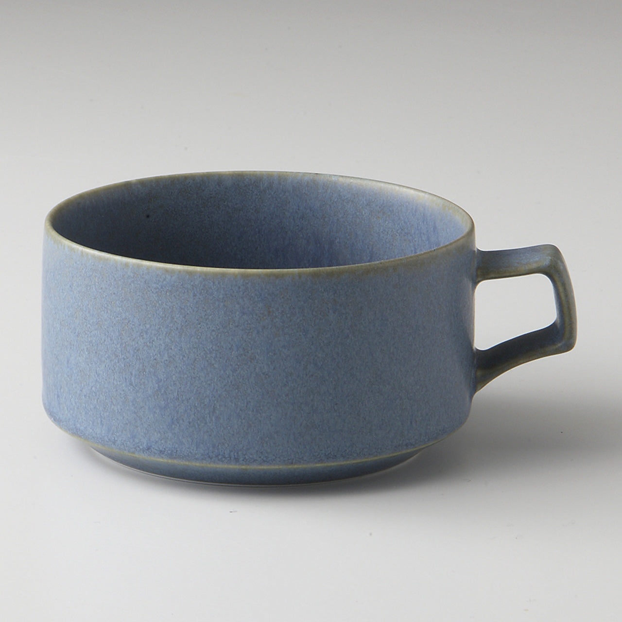 窯変ブルー スープ 12×14.5×6.3cm 550cc