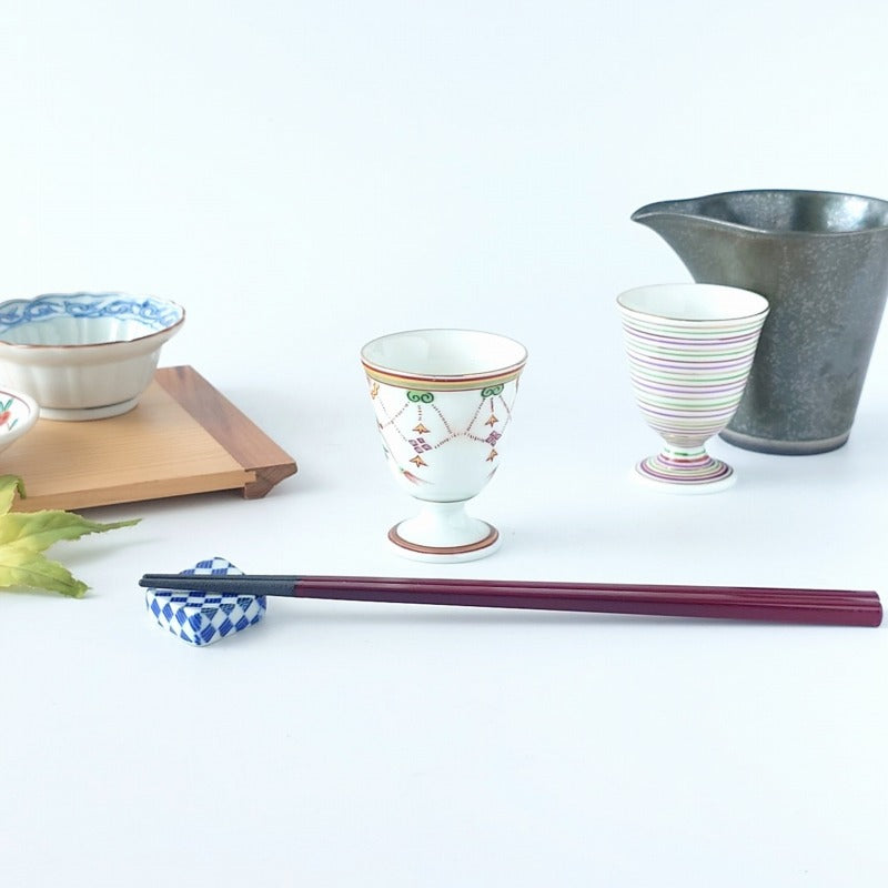 櫻洛紋 馬上杯 [ 酒器・徳利・ぐい吞み ]5.5×6.8cm