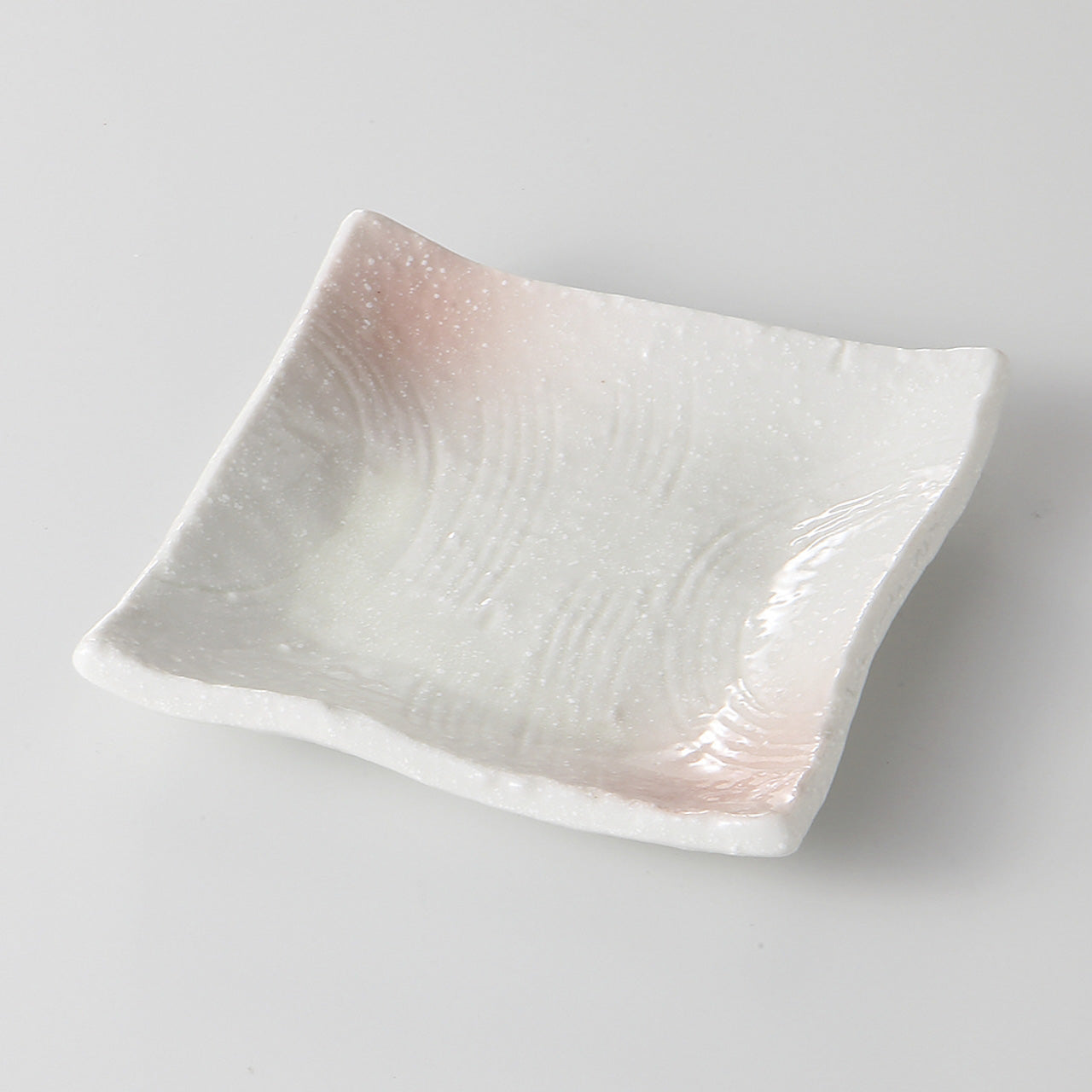 桜吹 角小皿 11×10.7×1.9cm