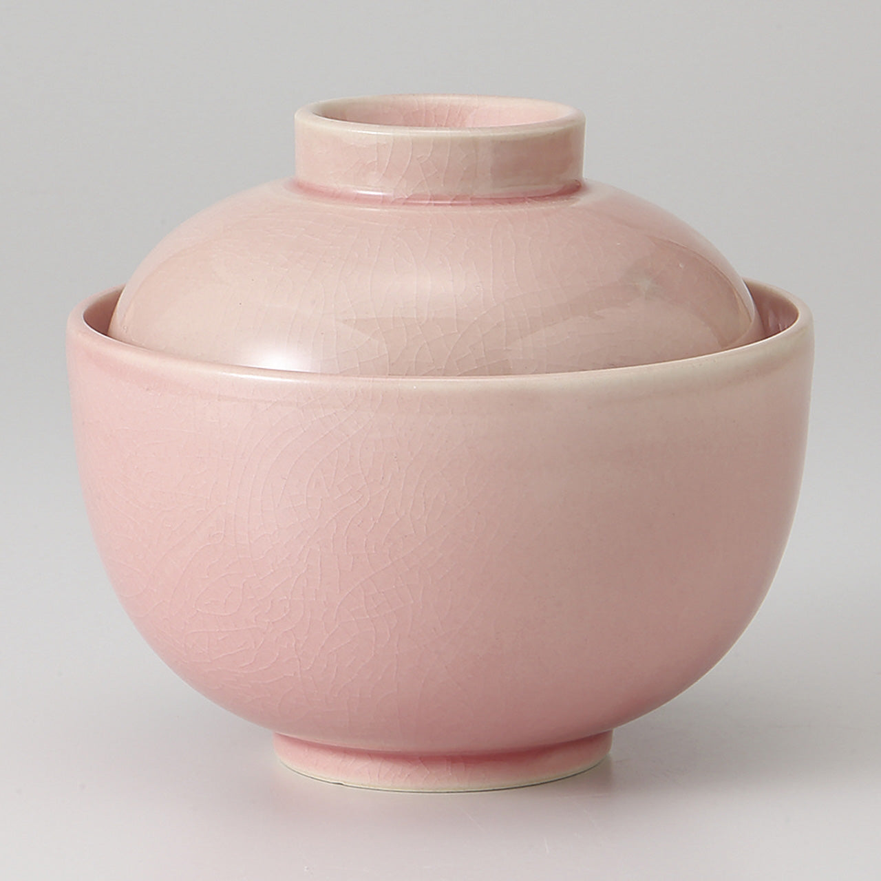 ピンク貫入 煮物碗(大) 11.4×9.7cm