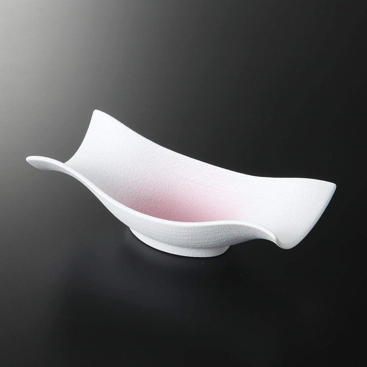 ピンク吹 くびれ7寸向付 20.7×9.1×6cm