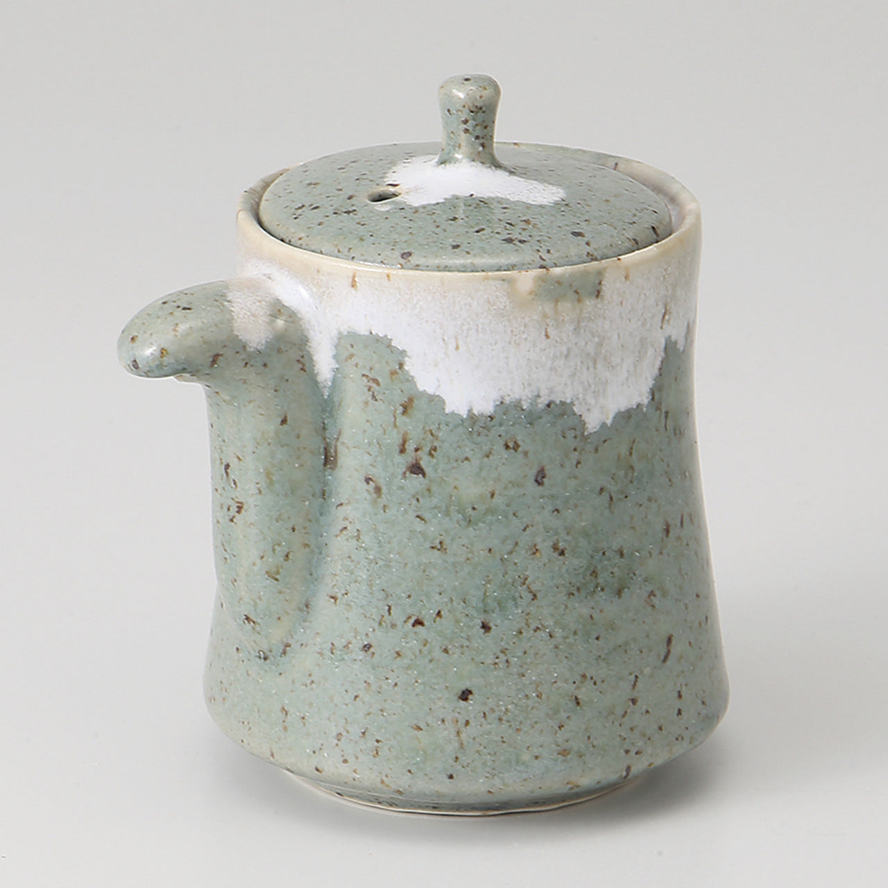 緑灰白流し 汁次 8.5×6.3×10cm